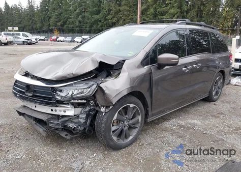 2021 Honda Odyssey Elite from USA, damaged, VIN 5FNRL6H99MB017021